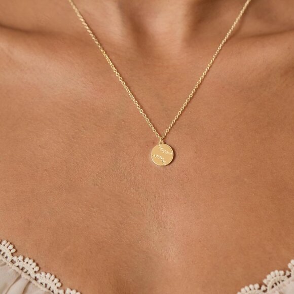 ⚡Gold Zodiac Constellation Pendant Necklace for Women Minimalist Jewelry Gift - Picture 2 of 8